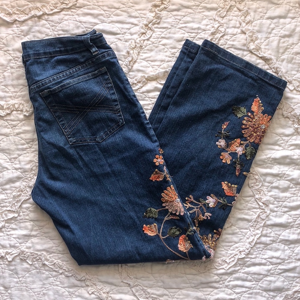 24 Karat Embroidered Jeans